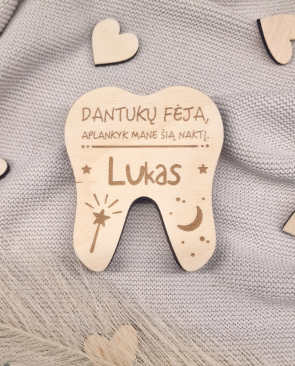 Dėžutė dantukui ir pinigėliui Dantukų fėja