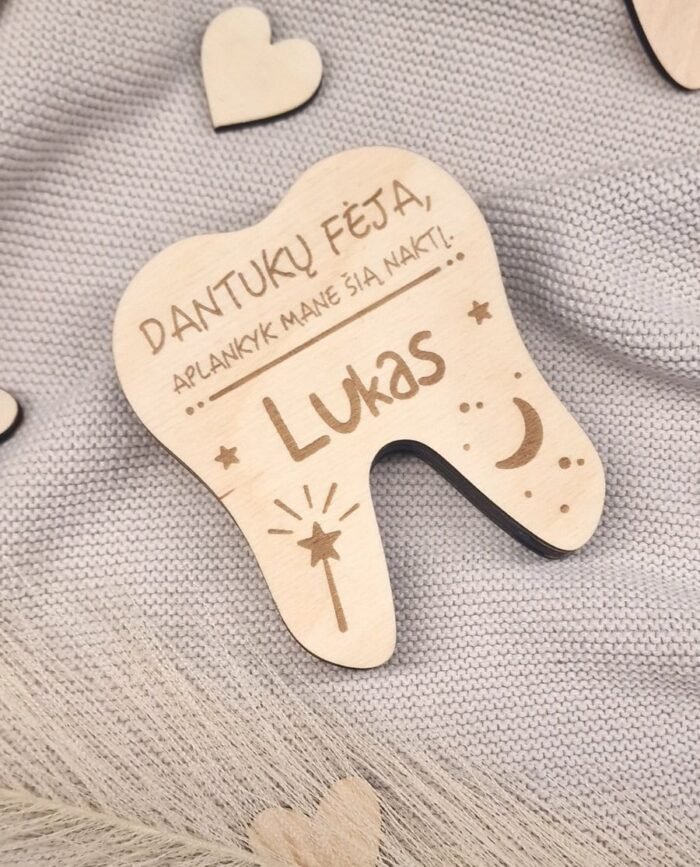 Dėžutė dantukui ir pinigėliui Dantukų fėja