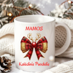 Kalėdinis Mamos kavos ir arbatos puodelis