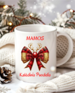 Kalėdinis Mamos kavos ir arbatos puodelis