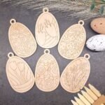 Velykinis spalvinimo rinkinys vaikams su pieštukais