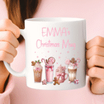 Personalised Christmas mug with Name