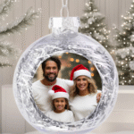 Kalėdinis eglutės žaisliukas su Jūsų nuotrauka