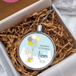 Personalizuotas kalėdinis žaisliukas Grandsons 1st Christmas