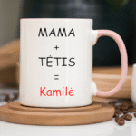 Personalizuotas puodelis šeimai Dovana mamai ir tėčiui