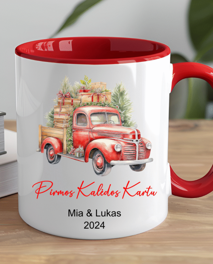 Personalizuotas puodelis Pirmos Kalėdos Kartu