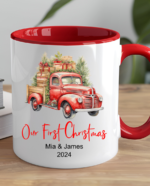 Personalizuotas puodelis Pirmos Kalėdos Kartu