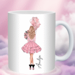 Personalizuotas puodelis su vardu Gimtadienio Mergina