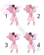 Personalizuotas puodelis su vardu Mergina su balionais