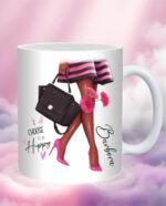 Personalizuotas puodelis su vardu Renkuosi būti Laiminga