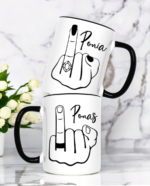 Puodelių rinkinys porai Ponia ir Ponas