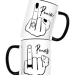 Puodelių rinkinys porai Ponia ir Ponas