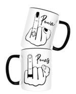 Puodelių rinkinys porai Ponia ir Ponas