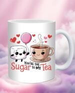Puodelis Valentino dienai Cukrus mano arbatai