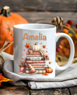 Puodelis su asmeniniu vardu Knygos ir Rudens Magija
