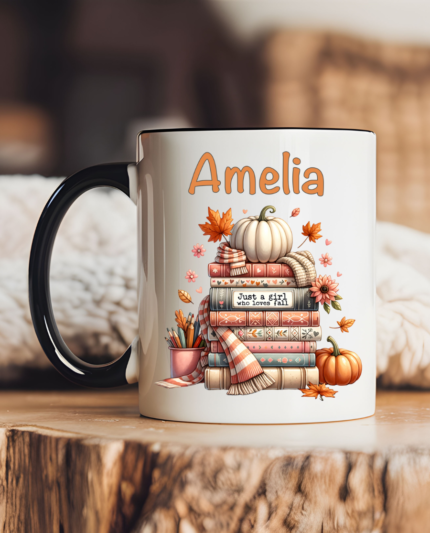 Puodelis su asmeniniu vardu Knygos ir Rudens Magija