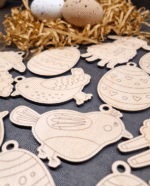 Spalvinimo rinkinys vaikams Velykiniai ornamentai pakabukai