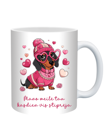 Puodelis Valentino dienai Meilė vis stiprėja
