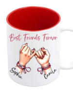 Personalizuotas puodelis su vardais Geriausios draugės