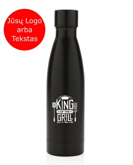 Gertuvė su graviruotu logotipu ar tekstu, 500ml