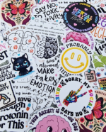 Motyvaciniai lipdukai Nerimas Sąmoningumas Depresija 20 vnt.