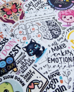 Motyvaciniai lipdukai Nerimas Sąmoningumas Depresija 20 vnt.