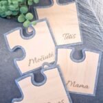 Personalizuoti vardiniai veltinio padėkliukai Dėlionė Puzzle