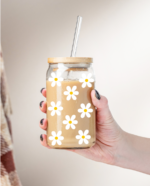 Vandeniui atsparūs lipdukai Baltos ramunėlės 50 vnt.