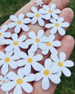 Vandeniui atsparūs lipdukai Baltos ramunėlės 50 vnt.