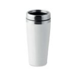 Baltas termo puodelis 400ml