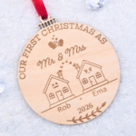 Personalizuotas Kalėdinis žaisliukas “First Christmas”