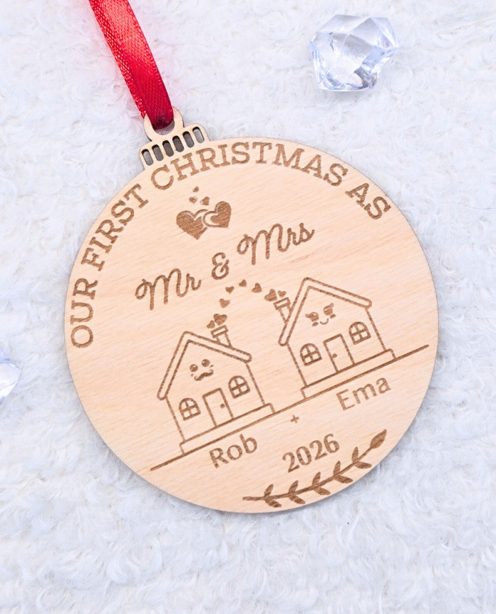 Personalizuotas Kalėdinis žaisliukas “First Christmas”