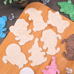 Kalėdiniai Gyvūnai sausainių formelių rinkinys