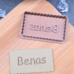 Personalizuota sausainių formelė su vardu