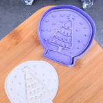 Sausainių formelė Kalėdų eglutė burbule