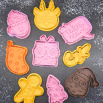 Sausainių formelių rinkinys Retro Kalėdos