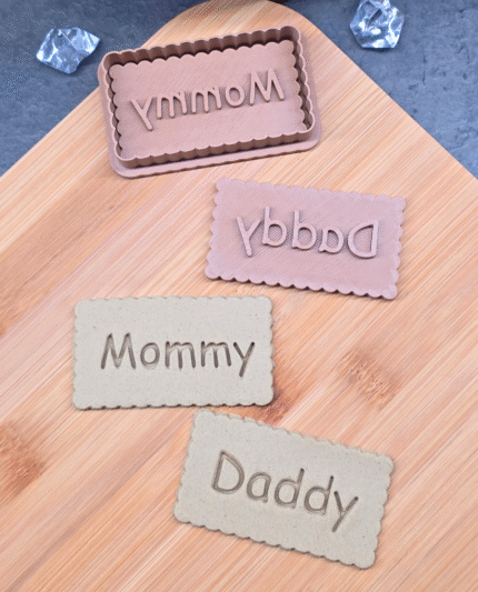 Sausainių formelės Mommy ir Daddy