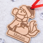 Kalėdiniai žaisliukai su vardu ar logo Arkliukas