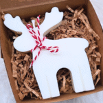 Christmas handmade soy wax candle Reindeer