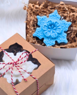 Christmas handmade soy wax candle Snowflake