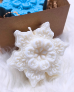 Christmas handmade soy wax candle Snowflake