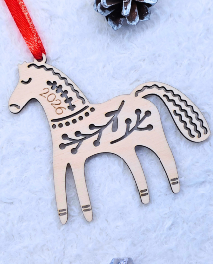 Christmas tree toys Rustic horse