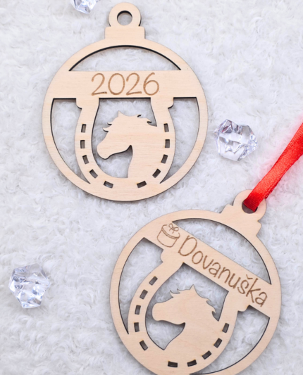 Christmas tree toys with name or logo Horse