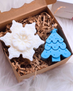 Kalėdinis sojų vaško žvakių rinkinys