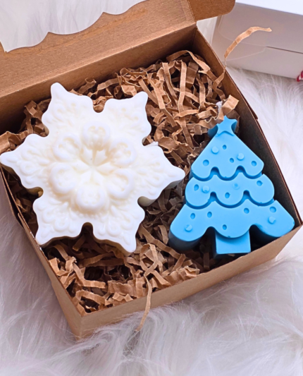 Kalėdinis sojų vaško žvakių rinkinys