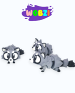 3D Flexi figūrėlė "Meškėnas Raccoon"