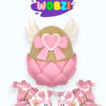 3D žaisliukas Drakoniukas su kiaušiniu "Širdelė"