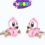 3D Raktų pakabukas „Flamingas“