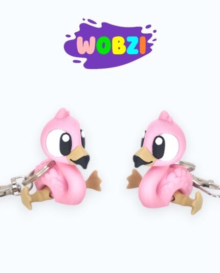 3D Raktų pakabukas „Flamingas“