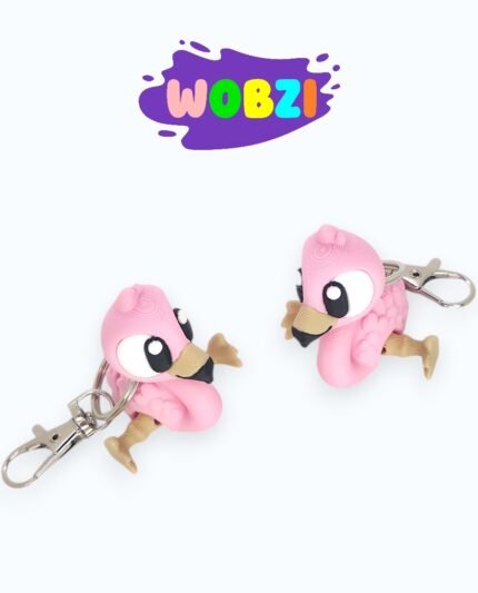 3D Raktų pakabukas „Flamingas“